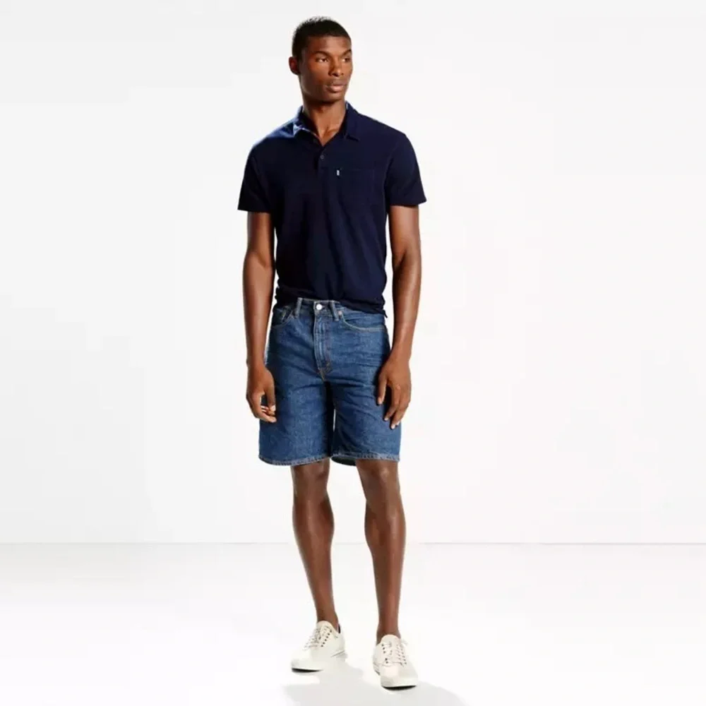 Levi’s 550 Relaxed Fit Denim Jean Shorts Blue Medium Wash Size 38